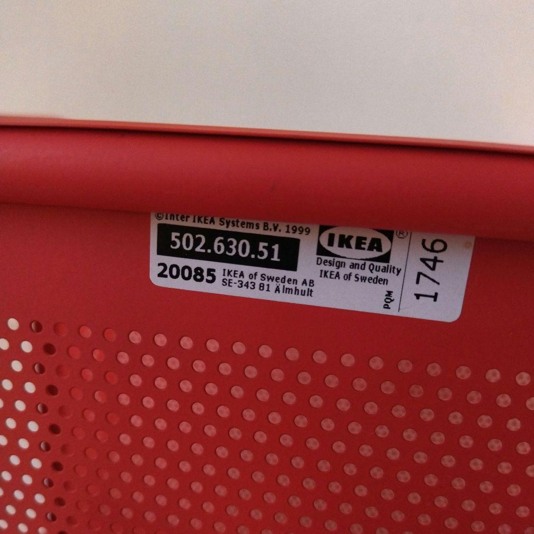 IKEA DRAGGAN ドラッガン レッド 3段ラック キャスター付きワゴン