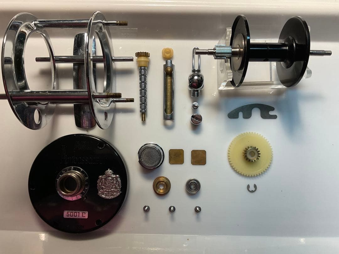 元箱付 ABU アンバサダー 5001 C ビッグA メンテ済 フレーム修正済