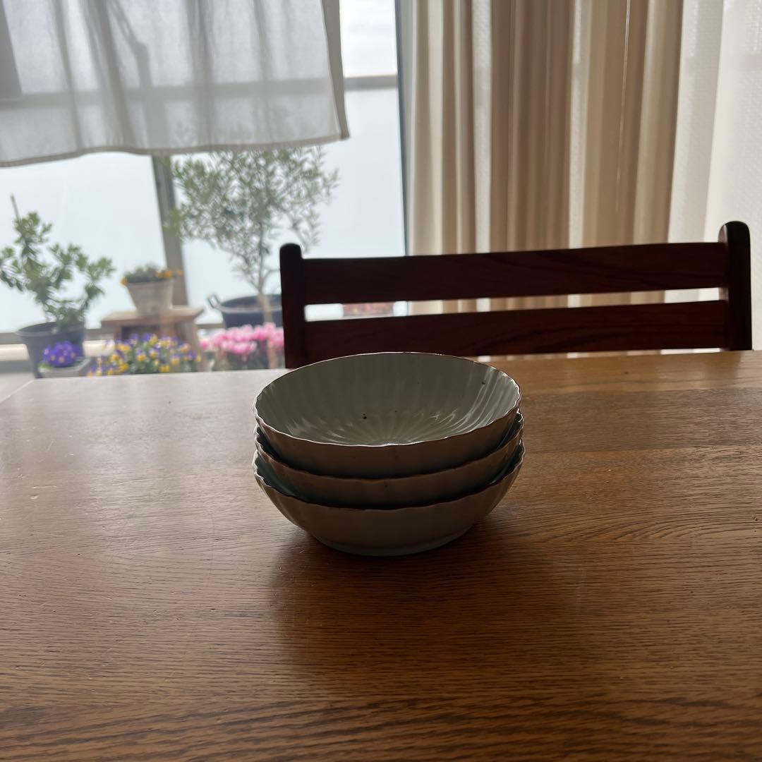 骨董　古伊万里　白磁　縁錆　3セット