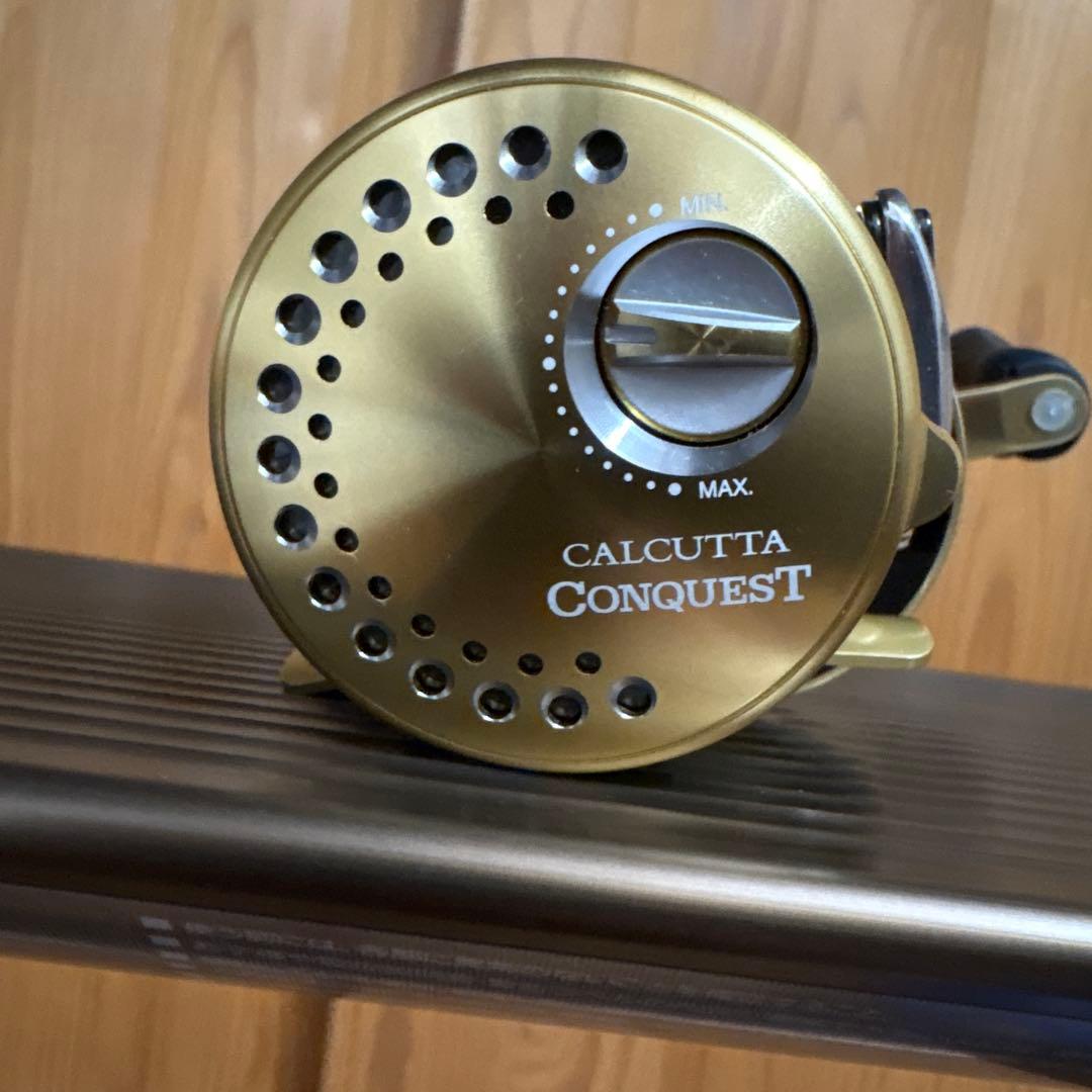 シマノ 14カルカッタコンクエスト201 左巻き 実釣未使用品