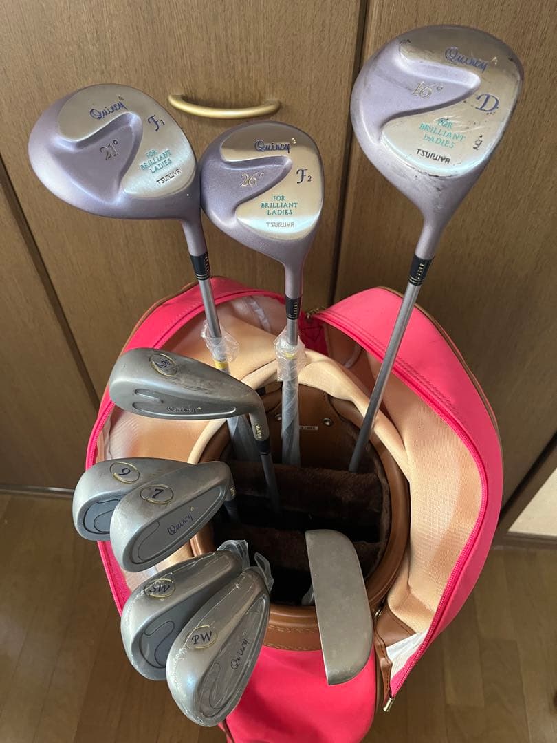a563/美品★Quincyクインシー レディースゴルフクラブセット初心者向け