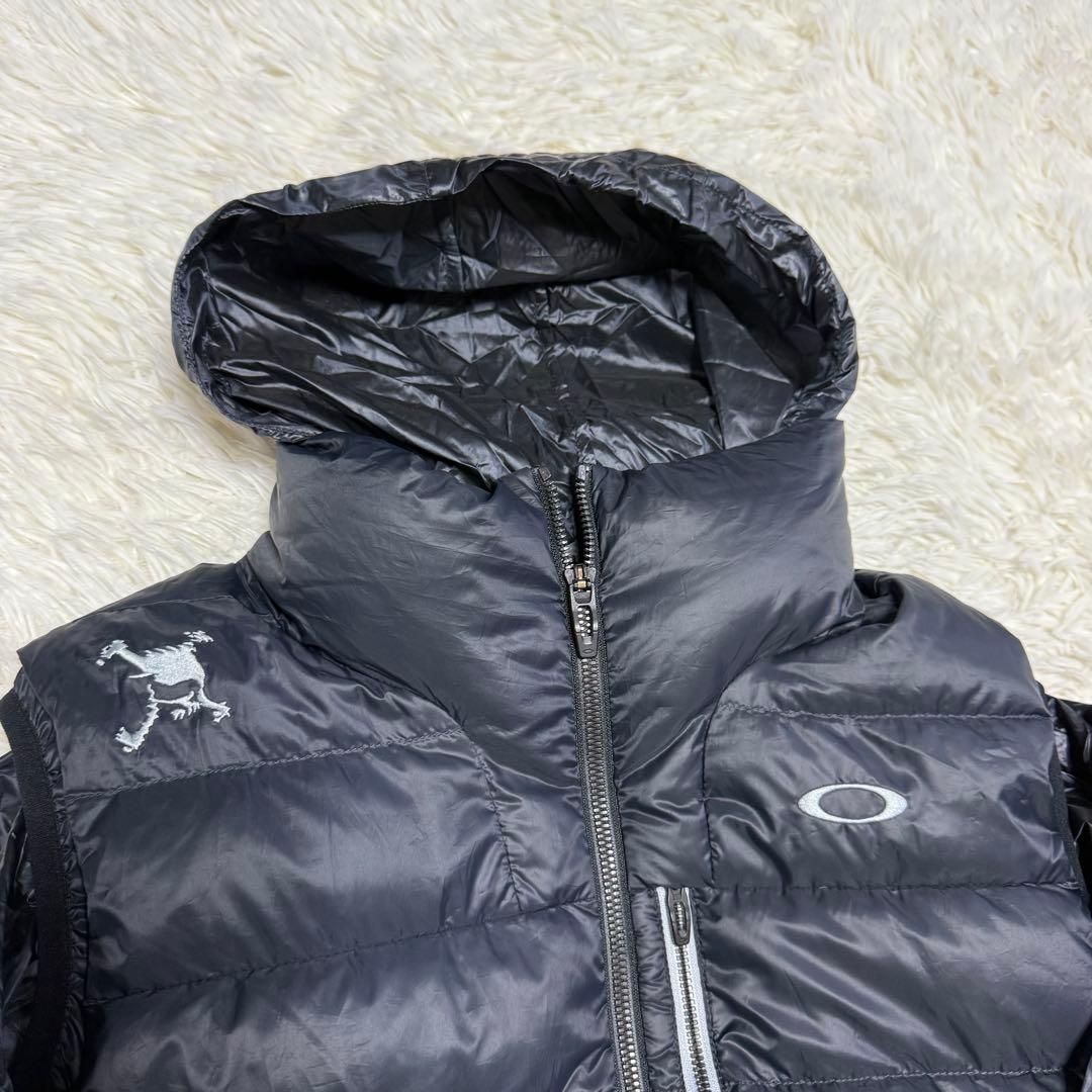 【オークリー】美品 ダウンベスト ブラック Mサイズ メンズ 2way