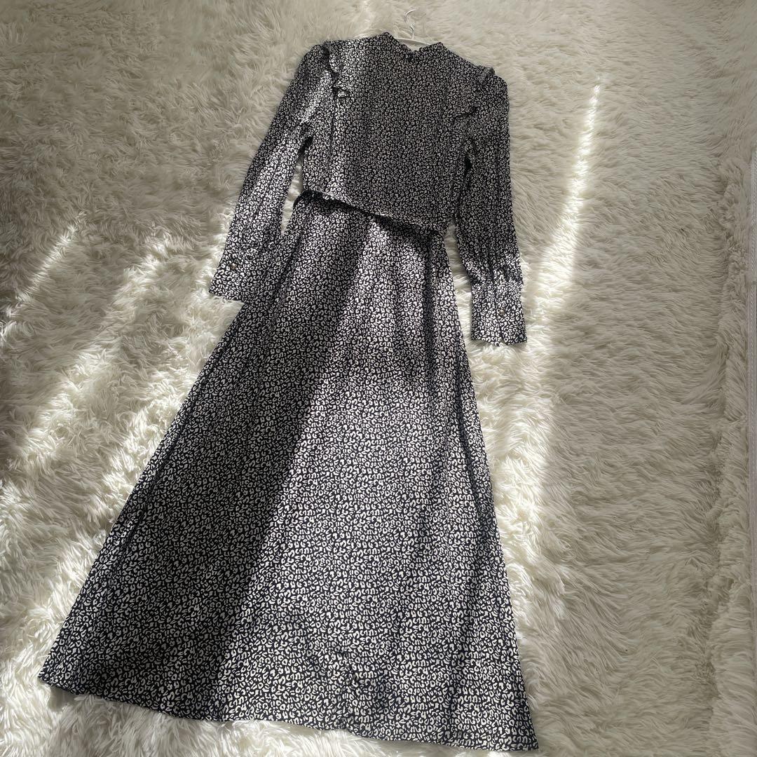 美品 2【allurevilleイペカアマラプリントワンピース】ヒョウ柄