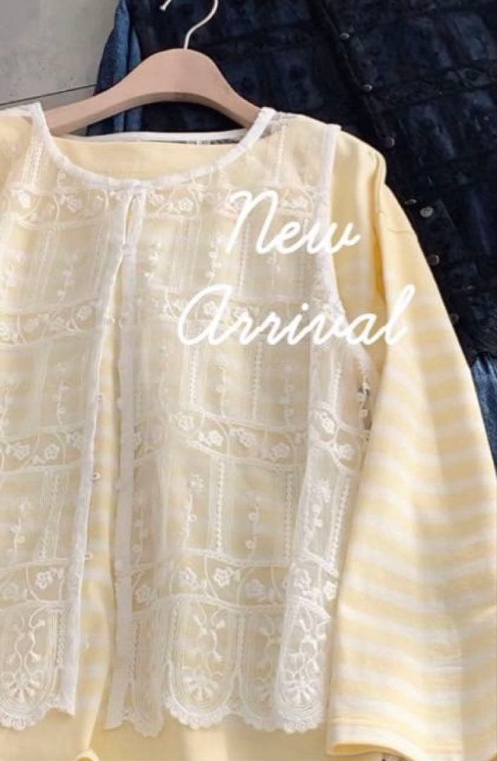 サマンサモスモス 裾スカラップレースベスト　オフホワイト