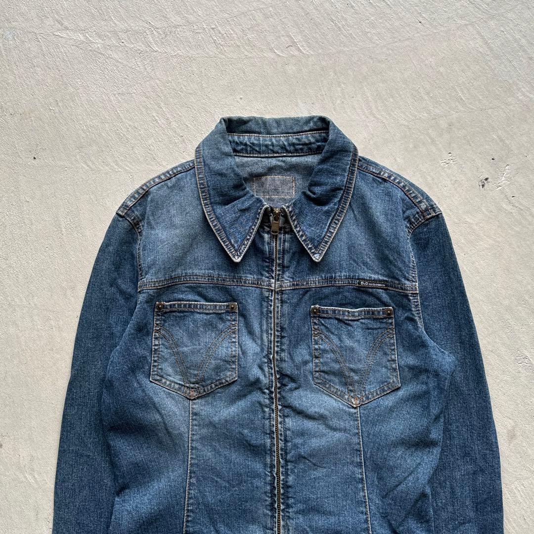 ジャケット・アウター 00s dolce&gabbana zip up denim jacket
