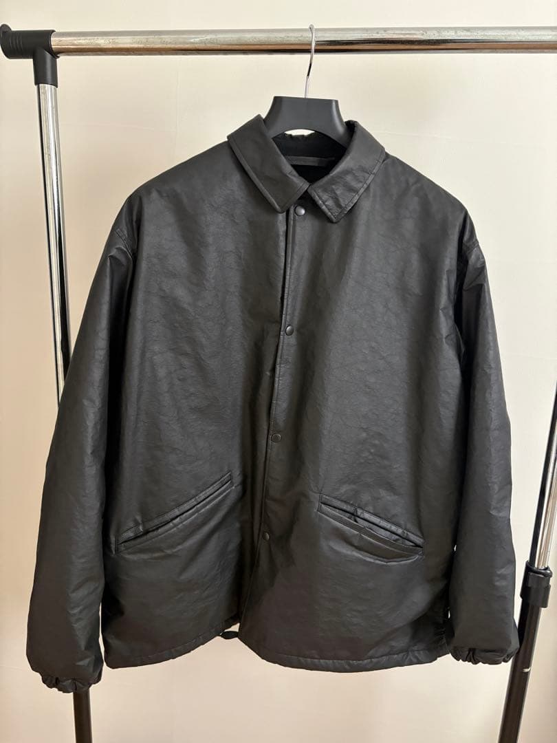 c*n様 明日まで出品 美品 25SS comoli ペーパーレザーコーチジャケ