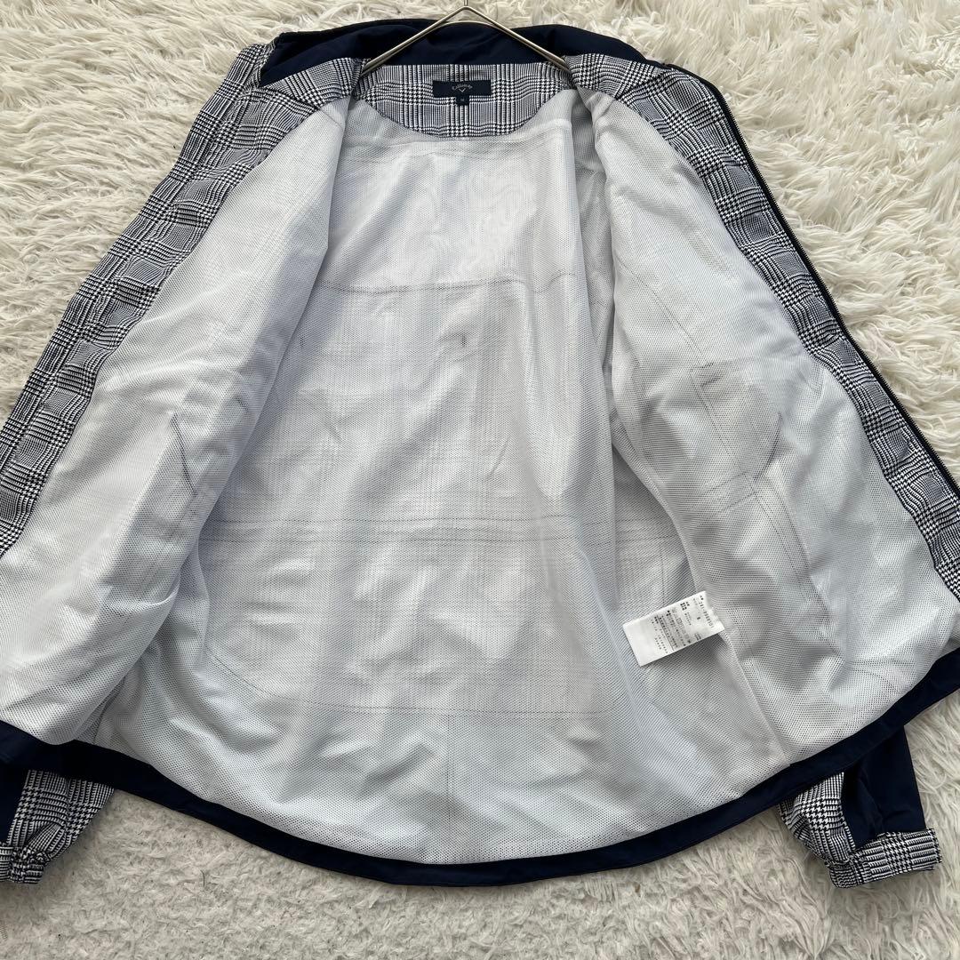 Callaway 2way 千鳥柄　総柄　レイン　ナイロン　ウエア