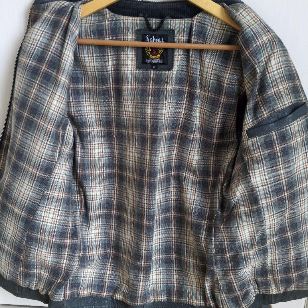 schott　シングルライダース　グレー？ブラック？