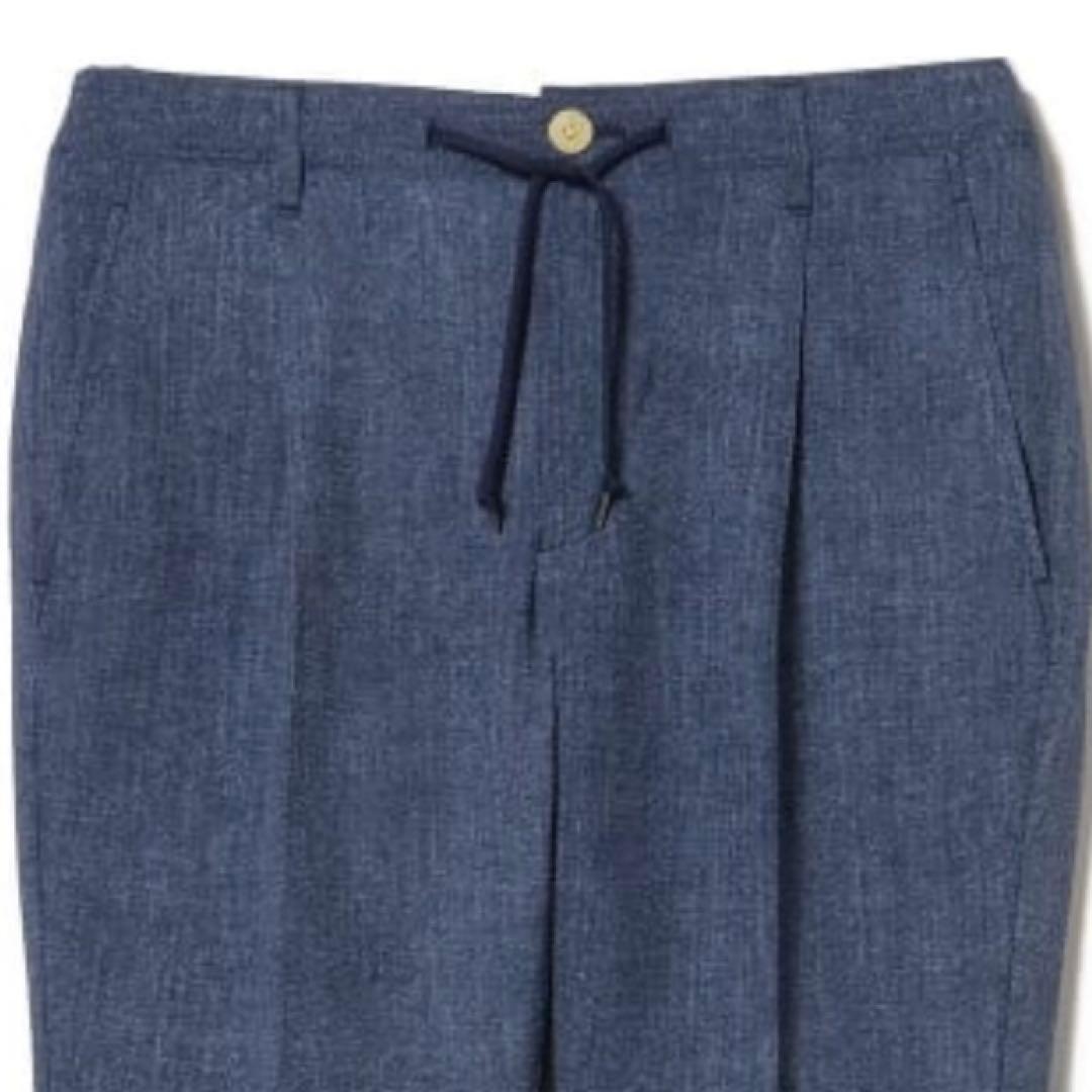 BEAMS デニムプリント シアサッカー 2ボタン ジャケット パンツ　セット