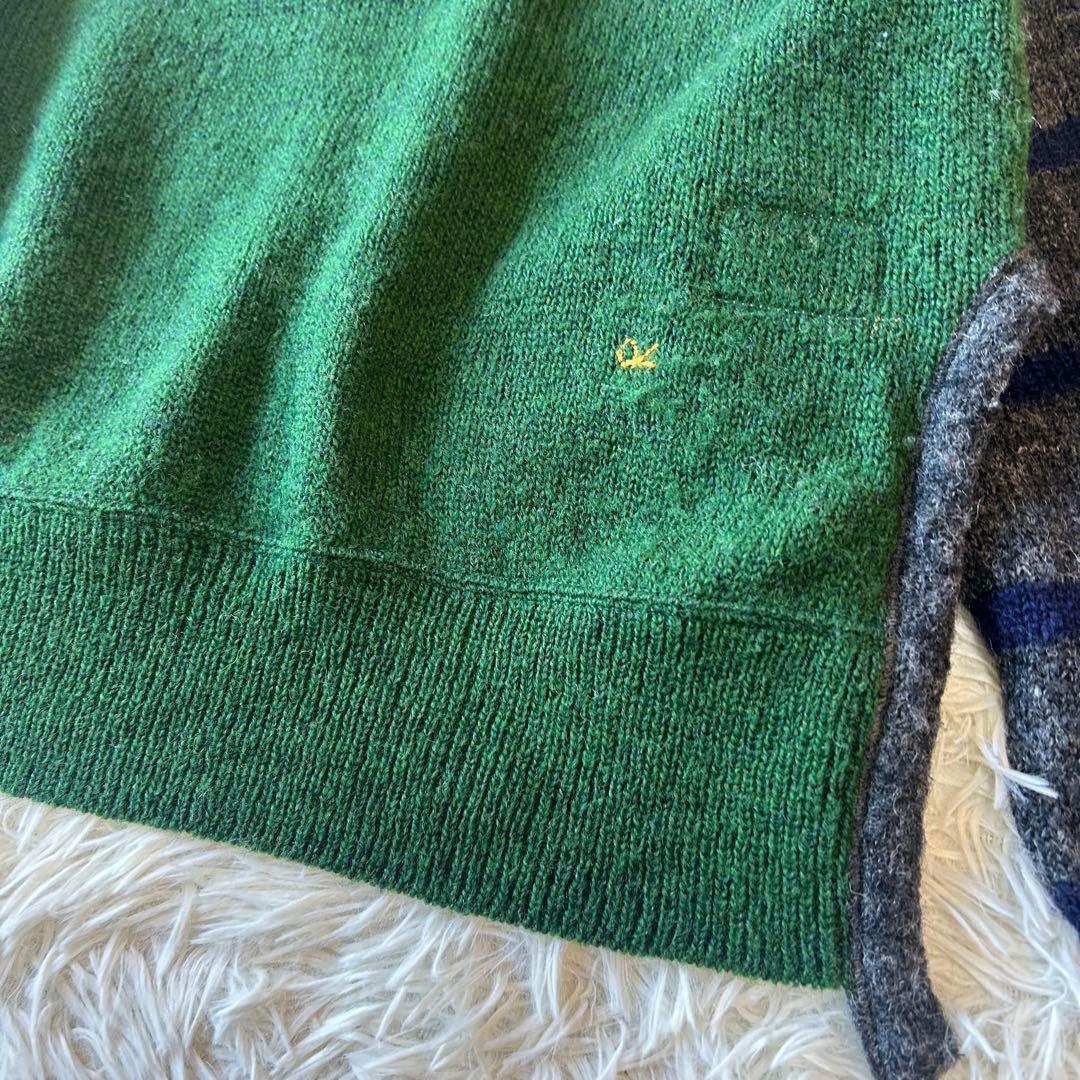 SDL45R★★45rpm 45R ウールボーダーニットパーカーR刺繍