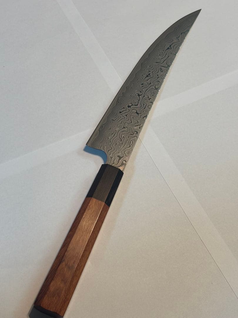 し*も様 ダマスカス和牛刀 VG10 20.6cm 7寸 箱無し
