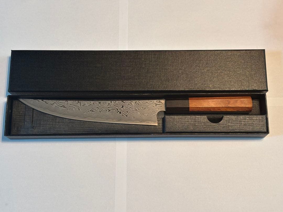 し*も様 ダマスカス和牛刀 VG10 20.6cm 7寸 箱無し