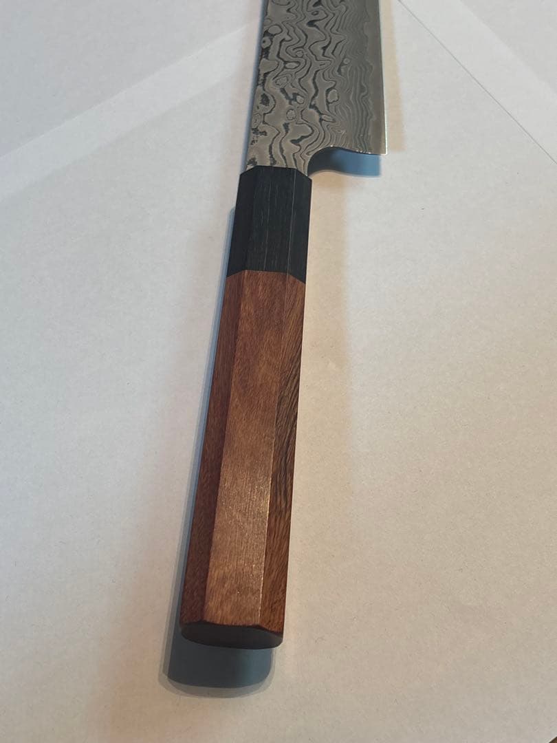 し*も様 ダマスカス和牛刀 VG10 20.6cm 7寸 箱無し