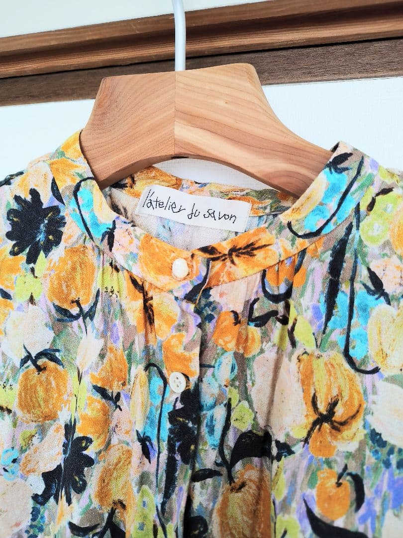 l'atelier du savon アトリエドゥサボン ワンピース 半袖 花柄