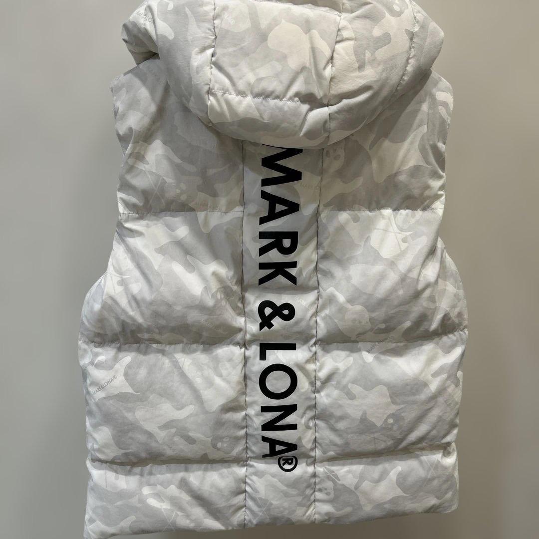 MARK & LONA ダウンベスト 48 ホワイトカモ