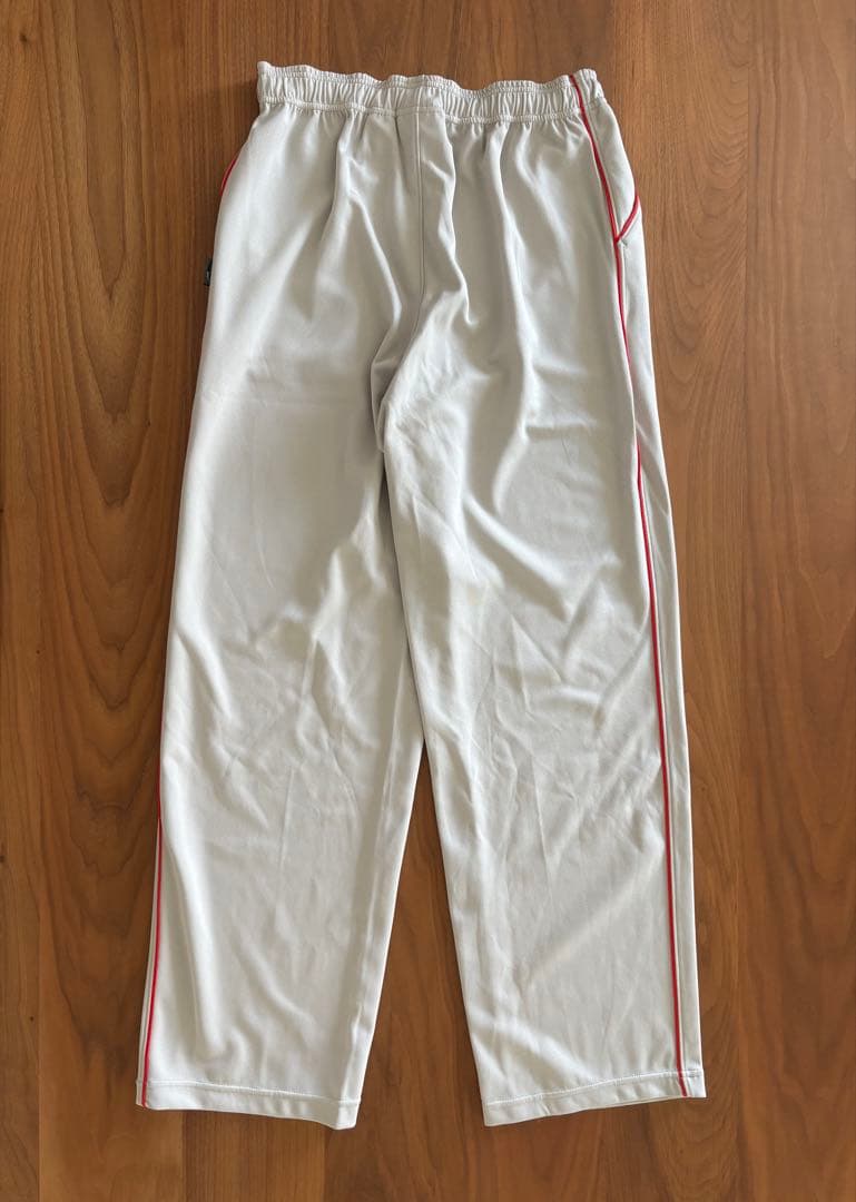 美品 adidas アディダス ジャージ上下セット アイボリー×レッド Lサイズ