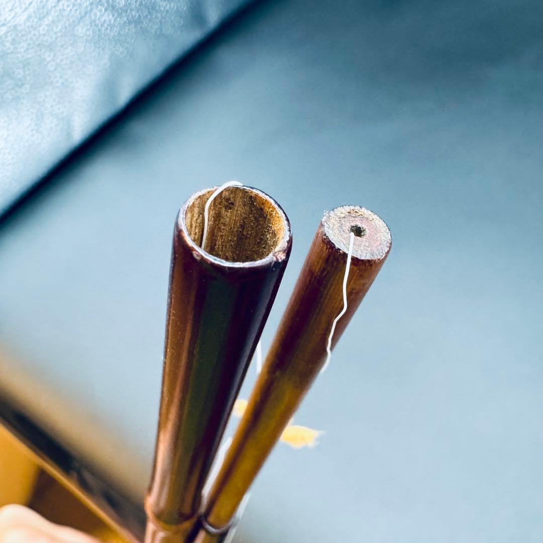 秀竿　中通し竿　ハゼ竿　竹竿　和竿　3本継　2.7m　江戸前　布袋