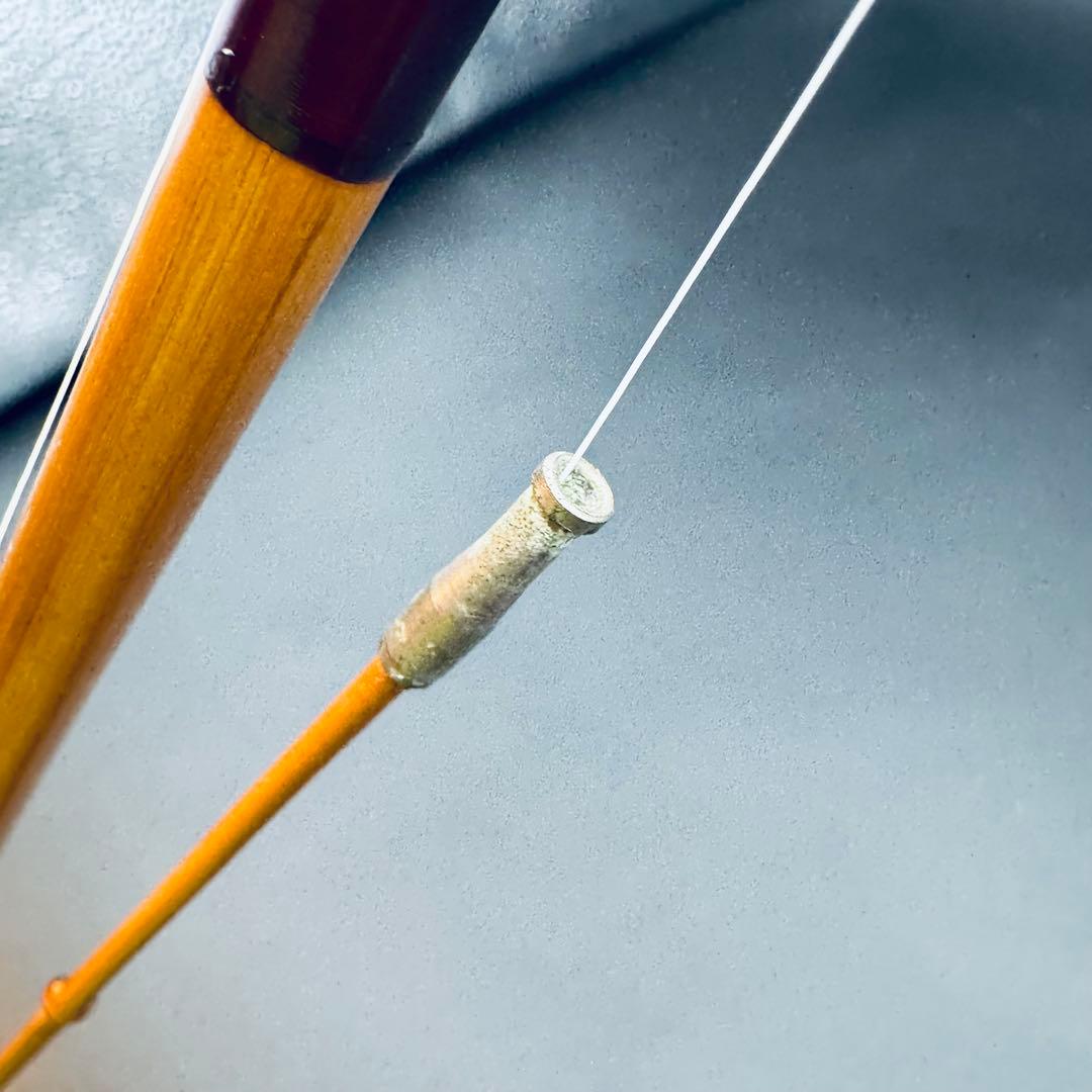 秀竿　中通し竿　ハゼ竿　竹竿　和竿　3本継　2.7m　江戸前　布袋