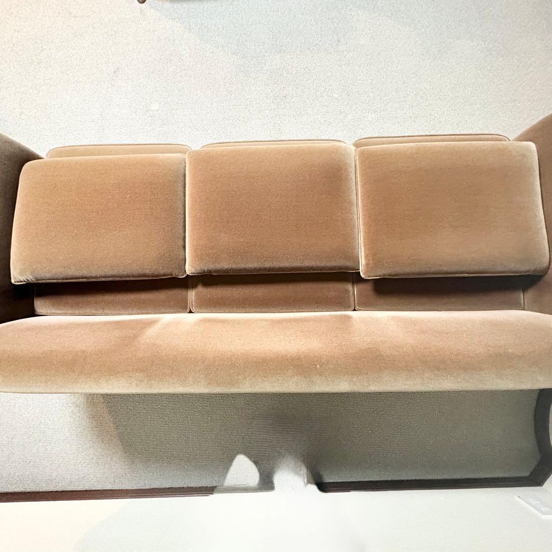 飛騨産業 キツツキ ソファ 3人掛け ブラウン ビンテージ アンティーク 送料込