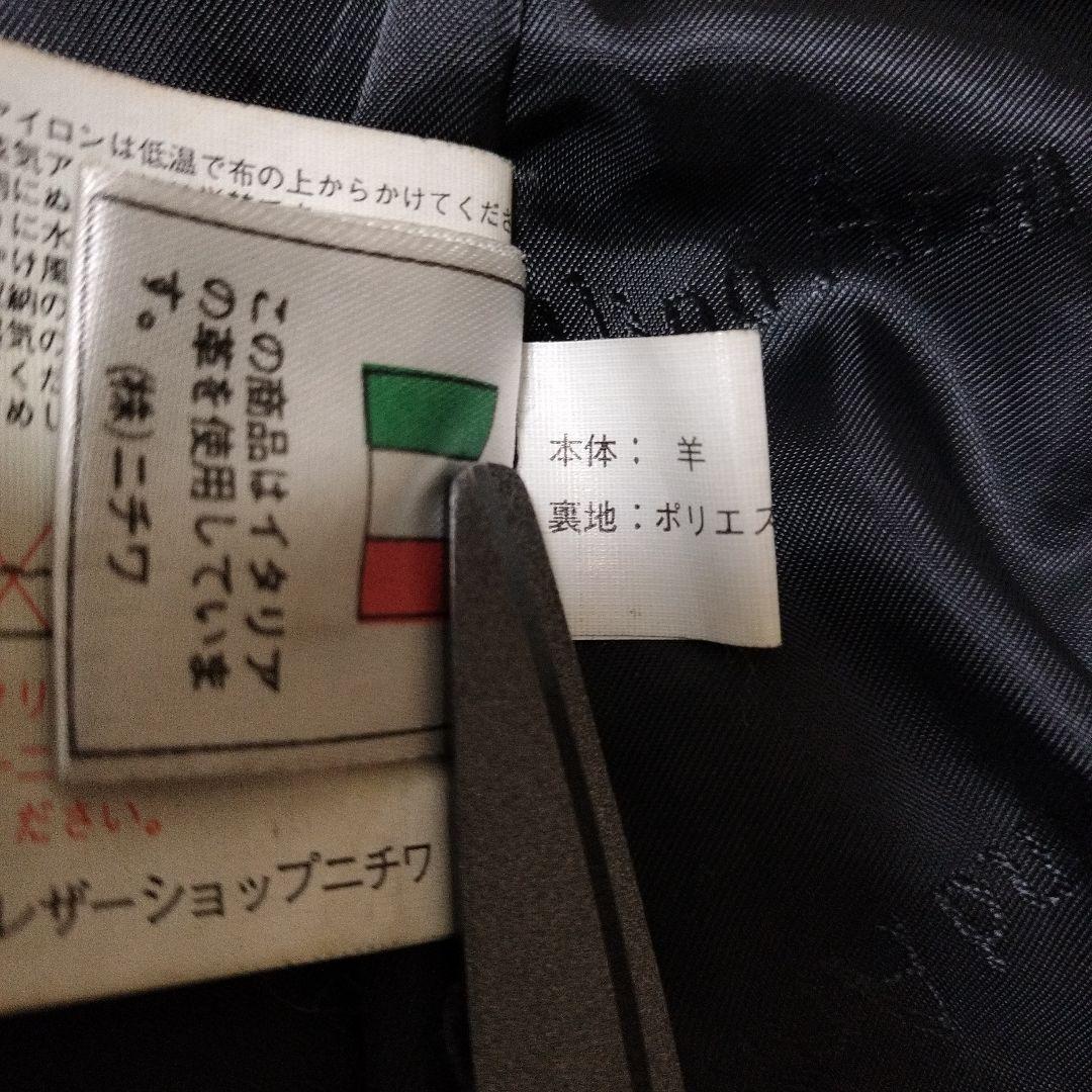 美品✨️Wind Armor　羊革　ロングコート　総丈113cm　ブラック