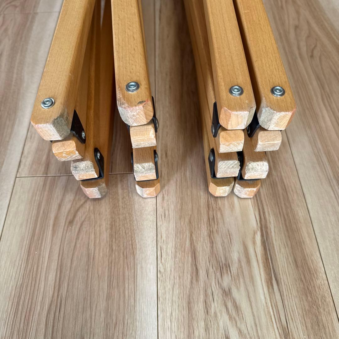 フォールディングバタフライチェア レッド　赤（スパイス　バカンス）二脚セット