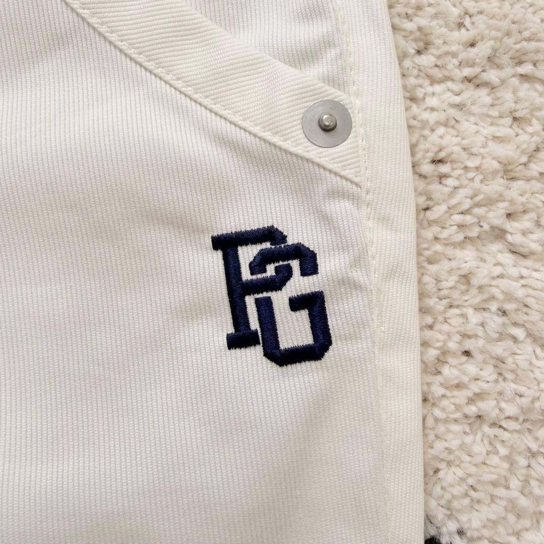 【超美品】パーリーゲイツ 春夏ゴルフパンツ　白ホワイト 美シルエット