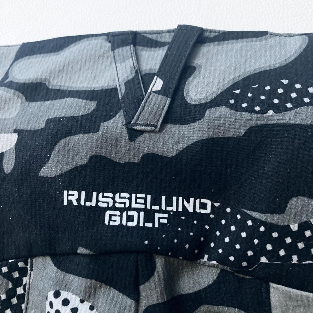【極美品／ビッグサイズ】ラッセルノ ゴルフ カモ柄パンツ ストレッチ ロゴ 近年
