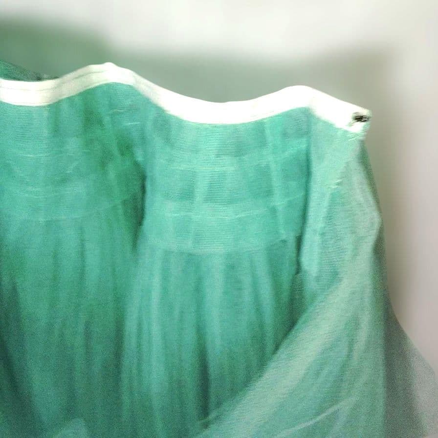 バレエ　グリーン チュール チュチュ　スカート．袖のみ　7着