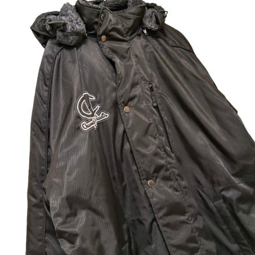 美品 Champion ベンチコート 2way　フード ボア サッカー 野球