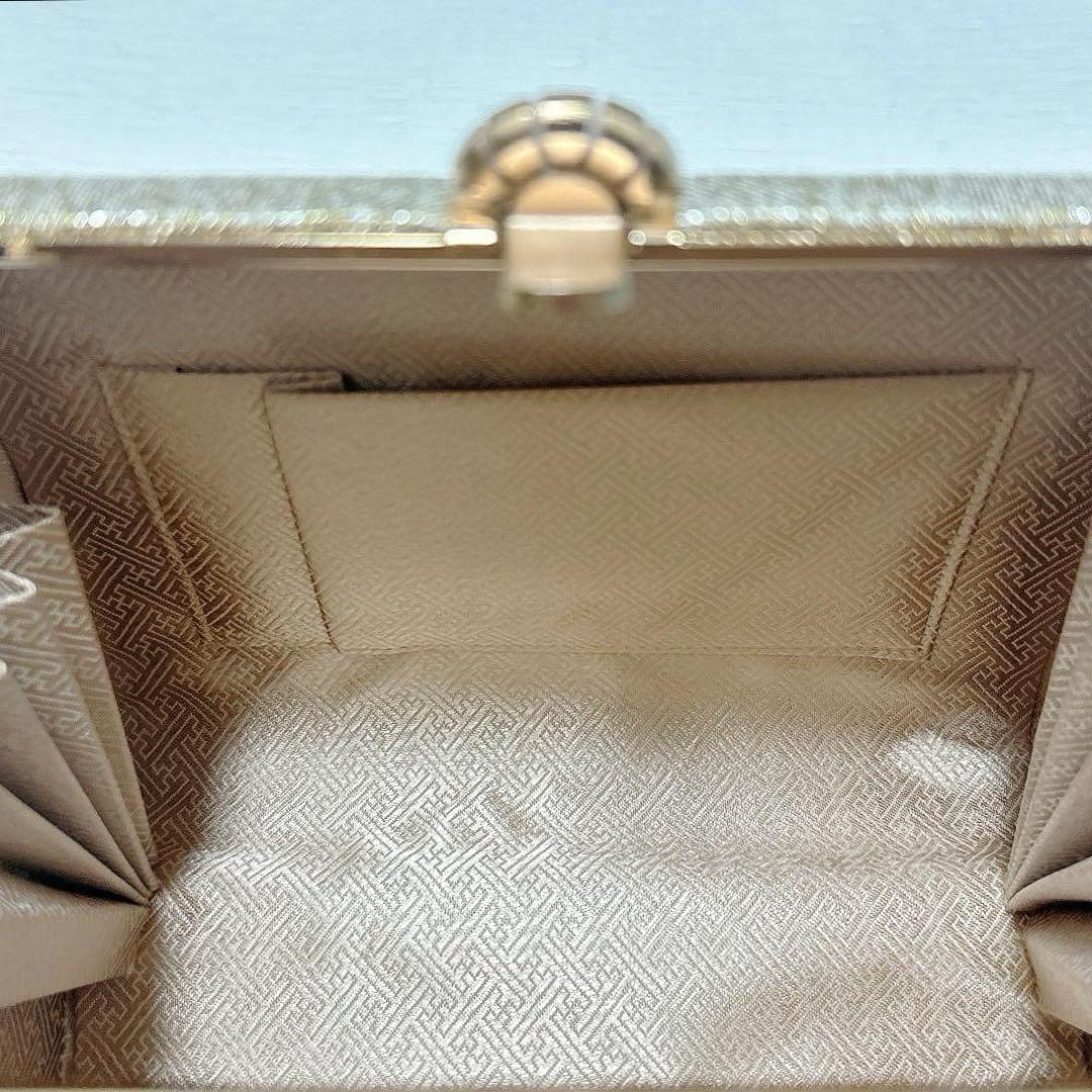 伊と忠　バッグ　草履　セット　L寸　振袖　成人式　正絹帯地　金糸　フォーマル