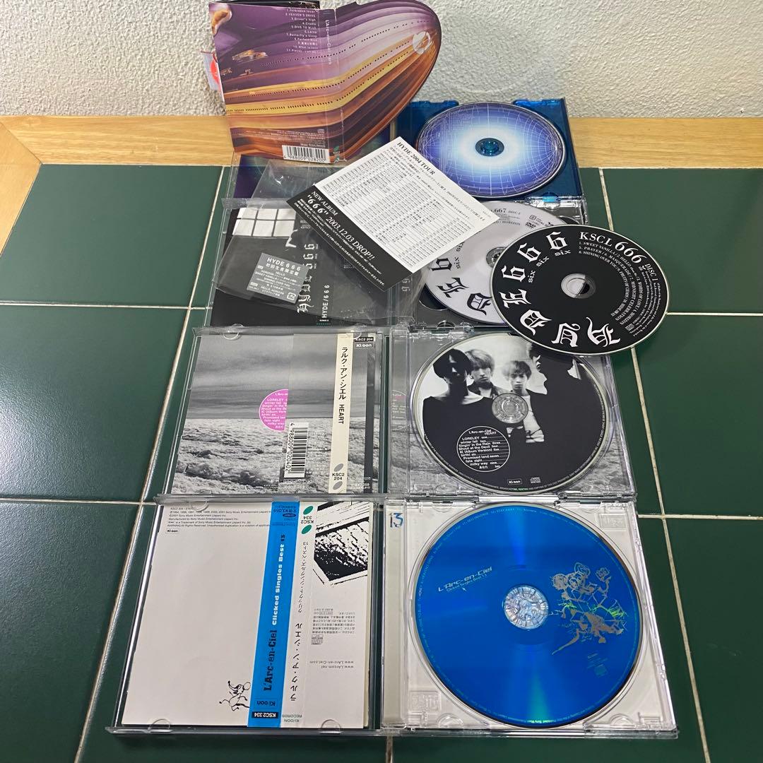L'Arc〜en〜Ciel シングルCD・アルバムCD・DVDまとめ売り