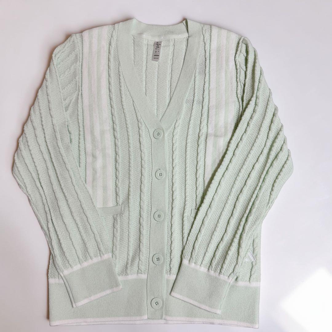 adidas アディダス ゴルフ　セットアップ　ミント カーディガン スカート