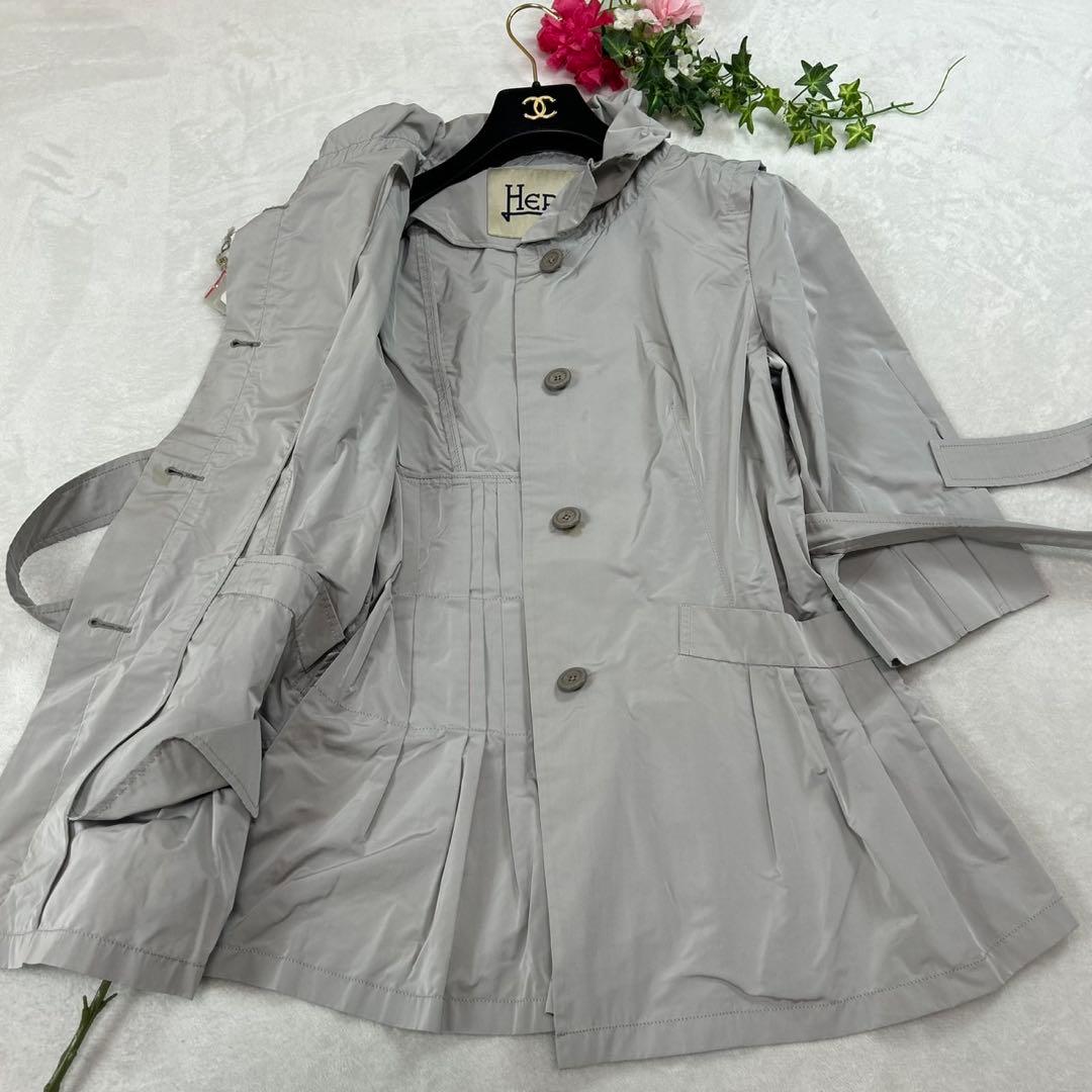 J895 新品未使用 2XL ヘルノ ナイロンジャケット グレー レディース