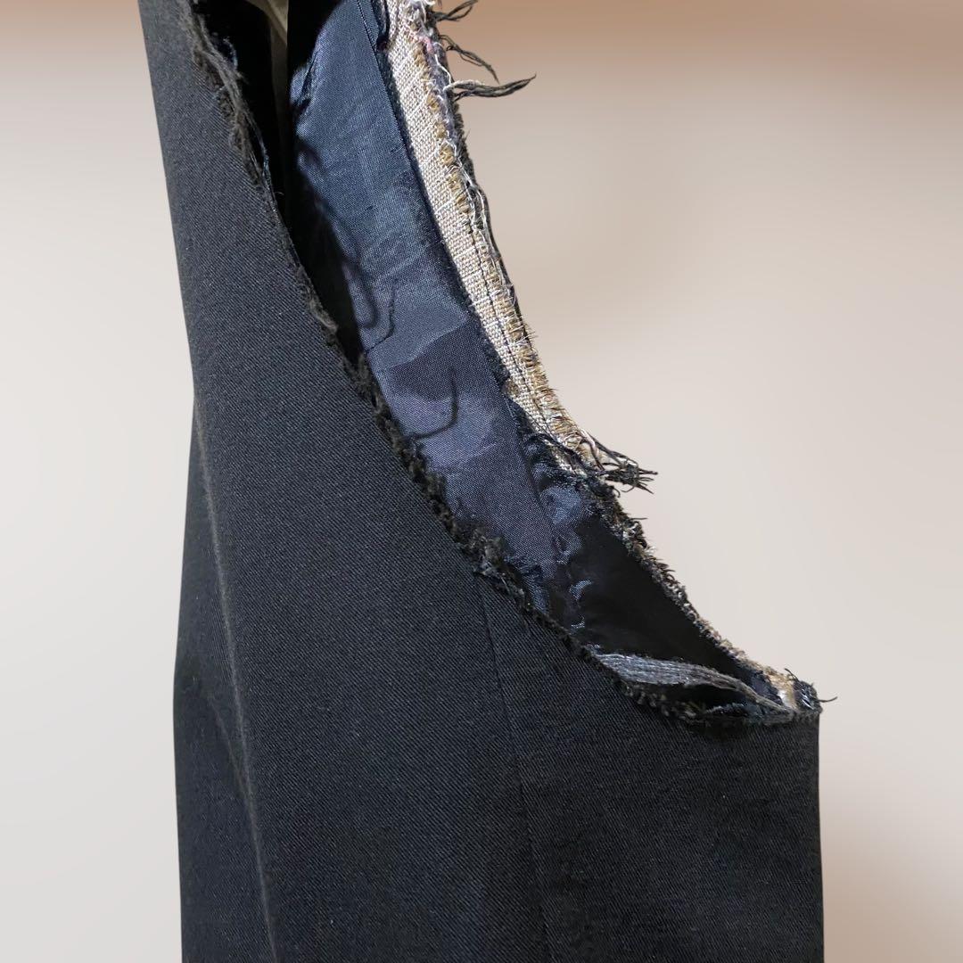 1999SS RAF SIMONS ARCHIVE ノースリーブコート ブラック