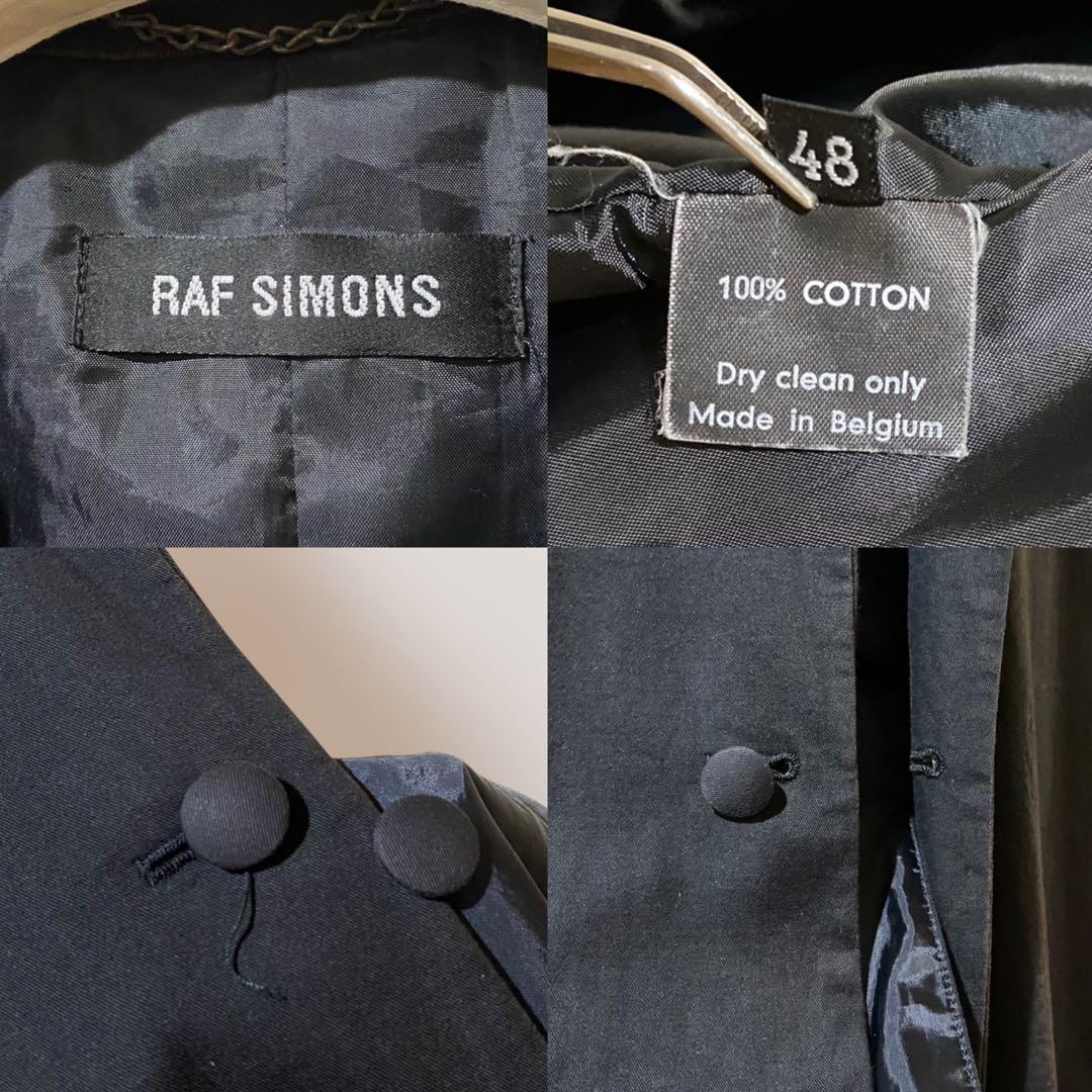 1999SS RAF SIMONS ARCHIVE ノースリーブコート ブラック
