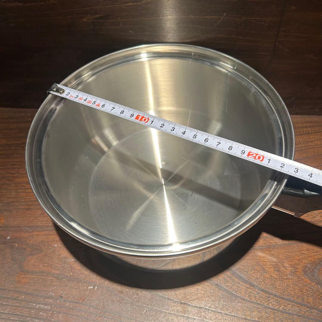 ☆未使用保管品☆ INKOR 片手鍋　スチーマー　ドーム蓋　高級ステンレス製