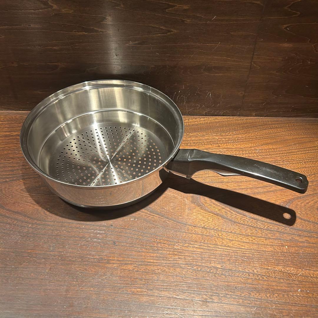 ☆未使用保管品☆ INKOR 片手鍋　スチーマー　ドーム蓋　高級ステンレス製