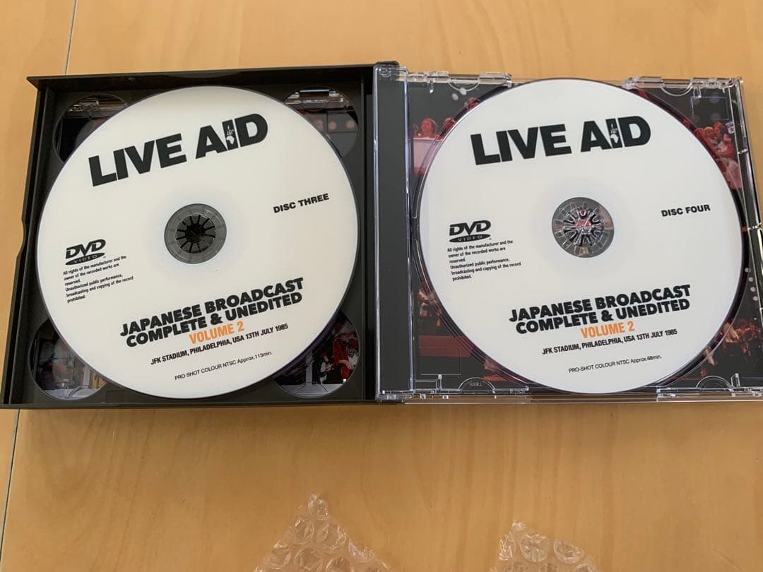 LIVE AID JAPANESE BROADCAST 日本語放送8DVD