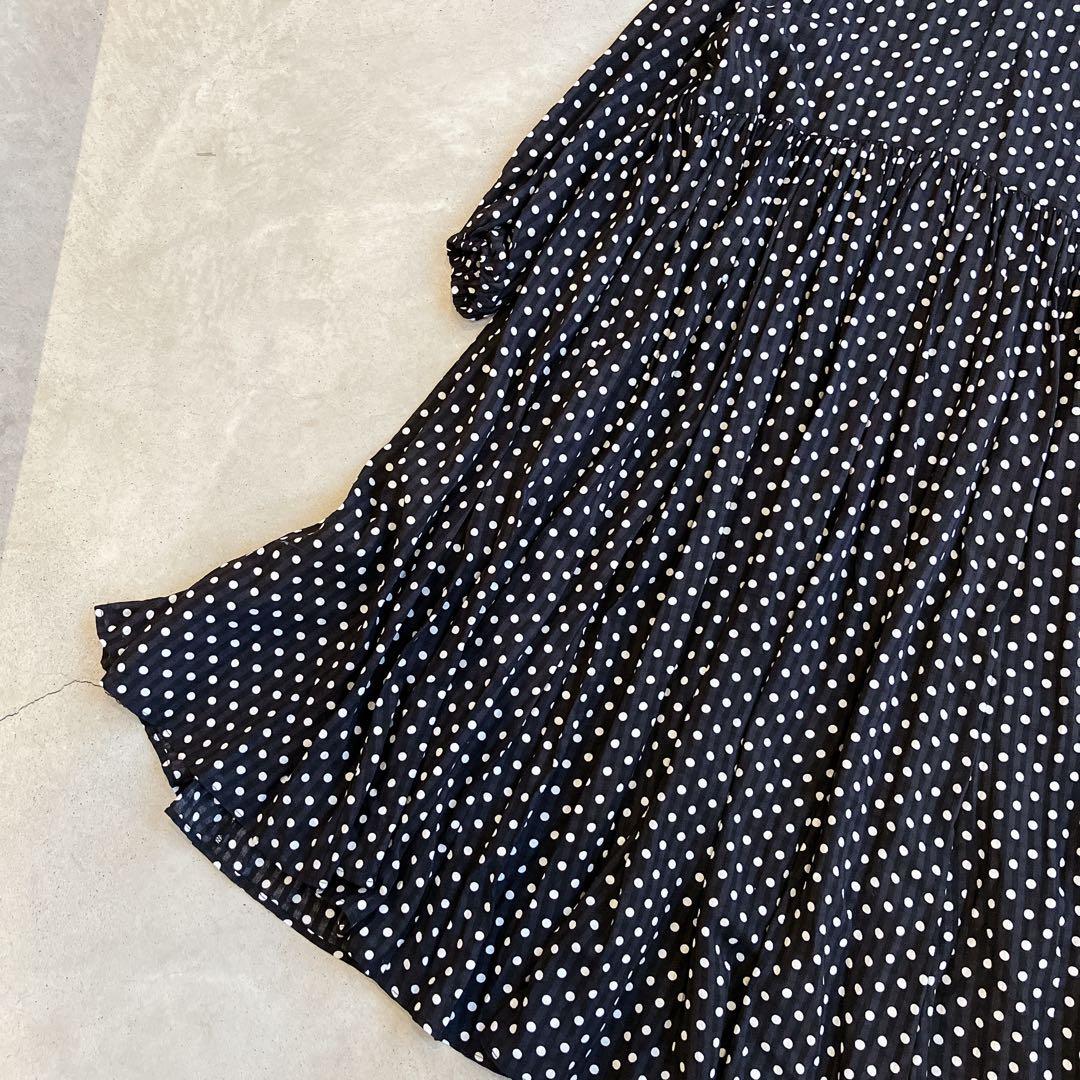 今季✦ฺ新品タグ付き✦ฺBEARDSLEY/ビアズリー　 ドットギャザーワンピース