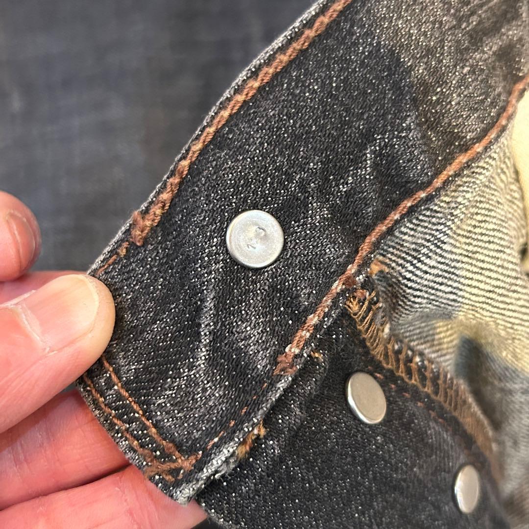 デッドストック Levi's 567 リーバイス デニム パンツ 黒 33x30