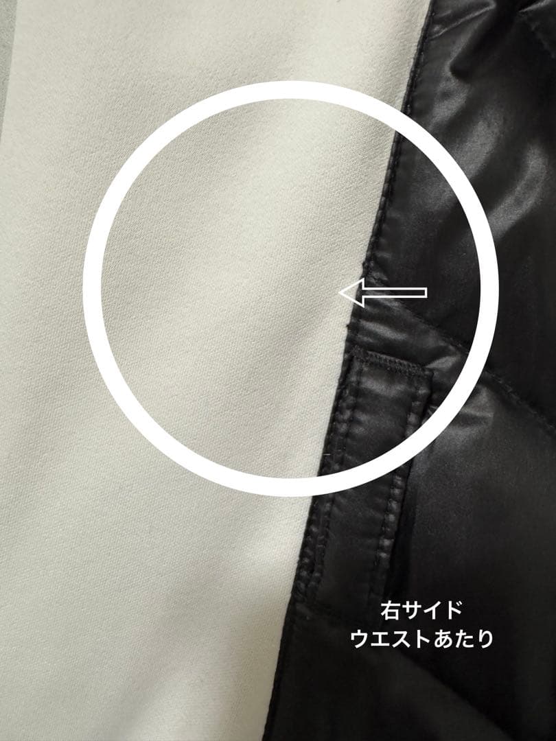 JUN&ROPE フリースコンビダウンワンピース　ロゴベルト付き