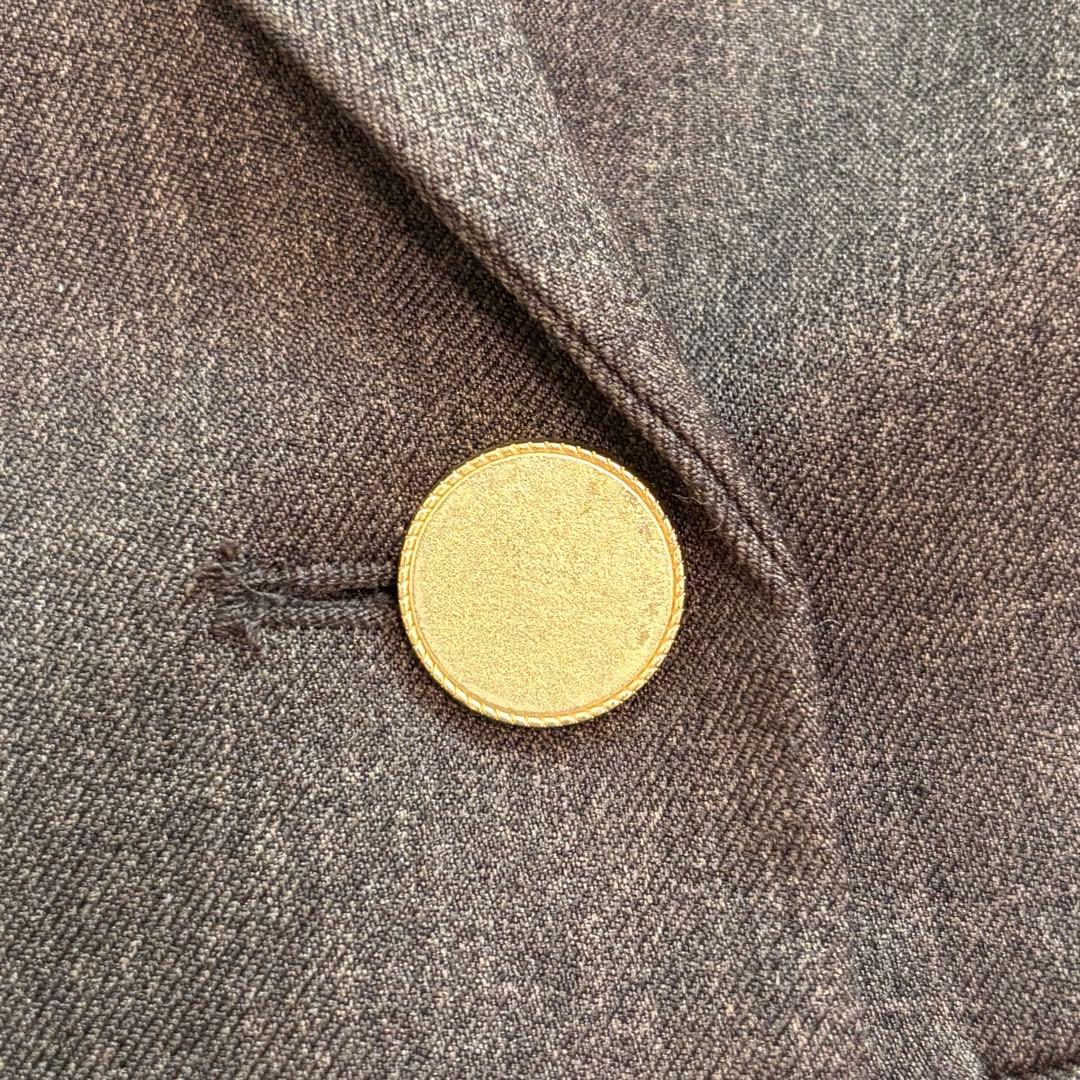 コラージュガリャルダガランテ　ウールライクダブルジャケット　金ボタン　ブラウン