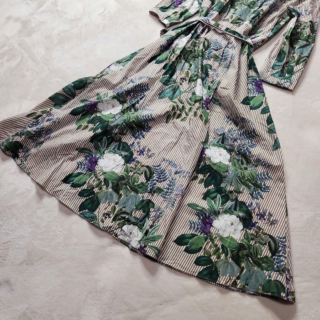 新品タグ付き ZARA ボタニカル柄 ロングワンピース ガウン 2WAY 完売