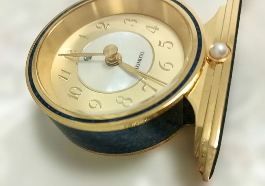 【美品】MIKIMOTO クリスタルラッカー　時計　動作確認済み！