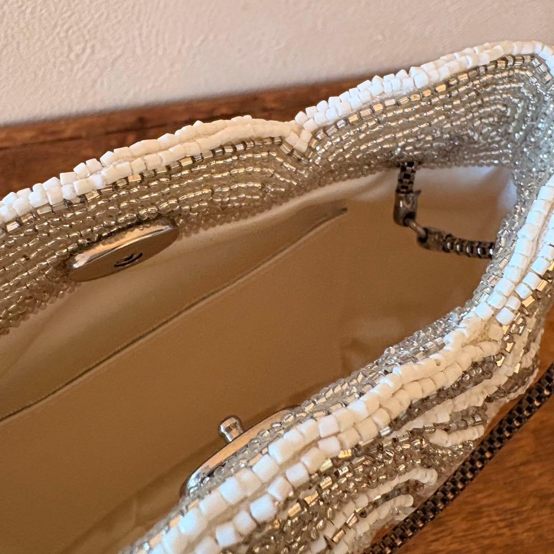 希少　美品 Lumyはしもと ルミー　総ビーズバック　和装　昭和　ヴィンテージ