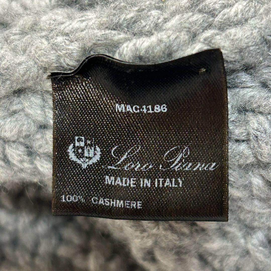 最高級カシミヤ100% ロロピアーナ ショールカラー ニット ポンチョ 近年タグ