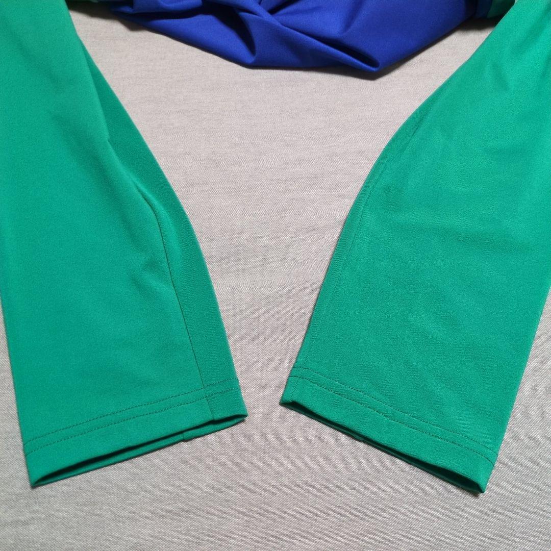 ジェイリンドバーグ ゴルフウェア バイカラー フルジップ ジャケット 裏起毛 M