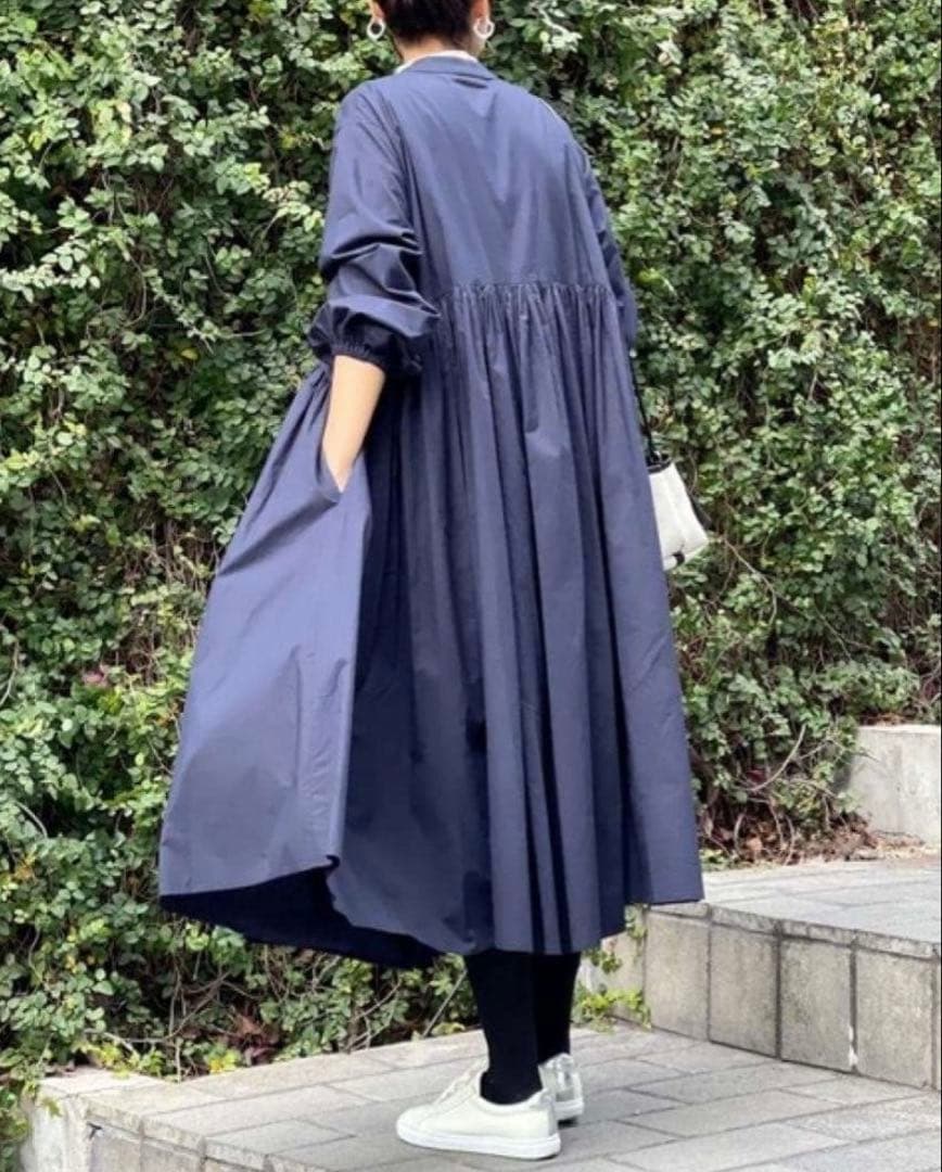 【ビアズリー】ギャザーロングワンピース　定番大人気