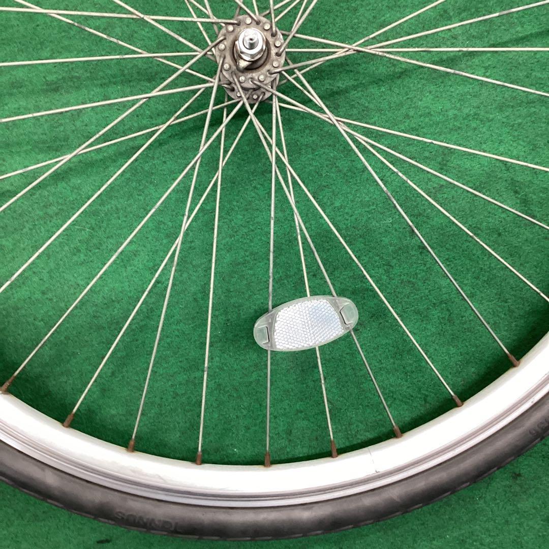 エアレスタイヤ　前輪　26x1-3/8　タイヤ付　ノーパンクタイヤ　26インチ