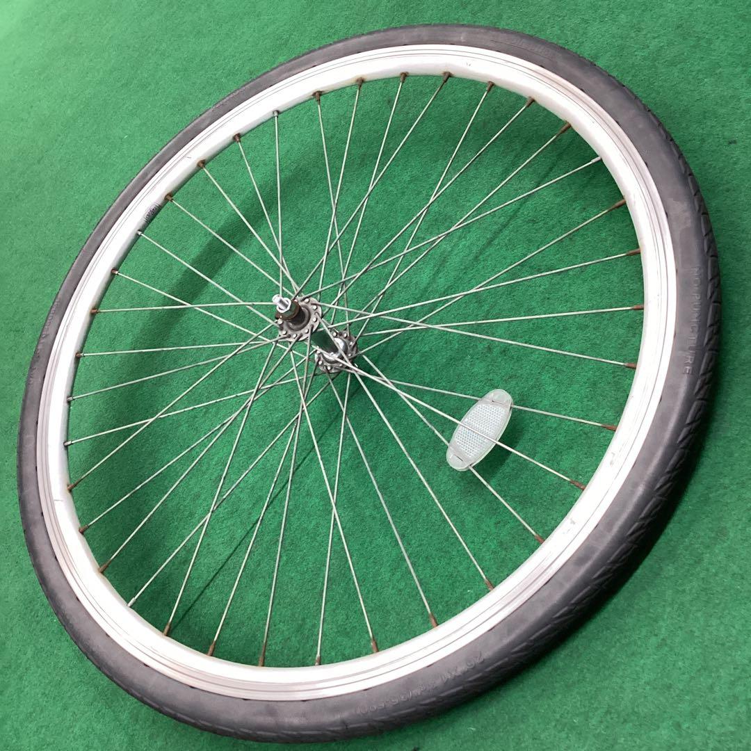 エアレスタイヤ　前輪　26x1-3/8　タイヤ付　ノーパンクタイヤ　26インチ